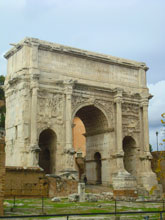 De triomfboog van Constantijn De triomfboog, geniet van de opgravingen en monumenten in Roma!
